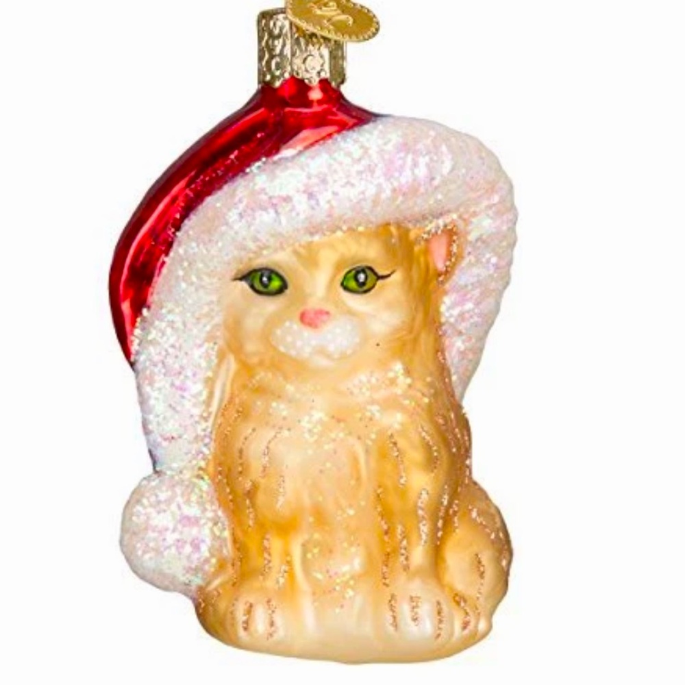 Old World Christmas Santa’s  Kitten Christmas Ornament